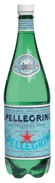 San Pellegrino eau, bouteille de 1 litre, paquet de 6 pièces