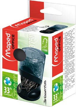 Distributeur de trombones essentials green gris/noir maped