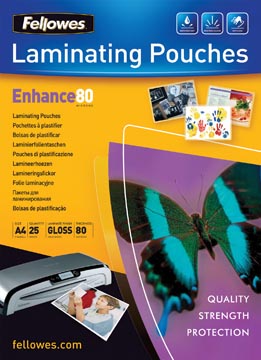 P.25 lamineeretuis 80 micron a4 fellowes