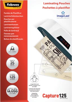 P.25 etuis de plastifier a4 125 mic