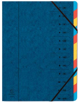 Trieur 12 comp bleu.
