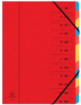 Trieur 12 comp rouge