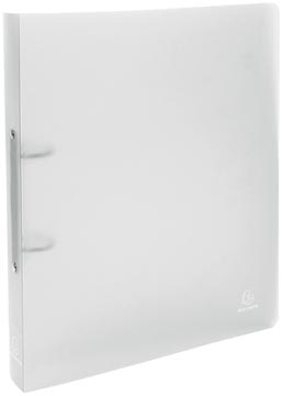 Exacompta classeur à anneaux Chromaline, pour ft A4 maxi, en PP , avec 2 anneaux de 30 mm, transparent