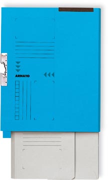 Dossier-collecteur Arnato avec 1 soufflet et tab, ft A4, bleu, boîte de 100 pièces