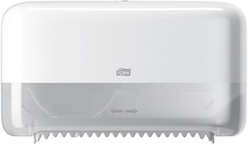 Distributeur papier toilette twin mid-size t7-systeme blanc tork