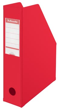 Tijdschriftenhouder opvouwbaar pp 72 x 318 x 242 mm rood esselte