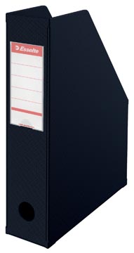 Tijdschriftenhouder opvouwbaar pp 72 x 318 x 242 mm zwart esselte