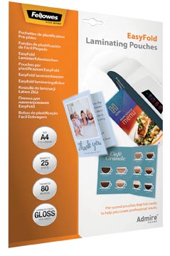 P.25 etuis de plastifier easyfold a4 160mic