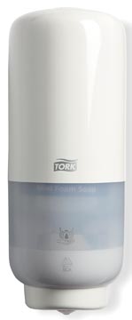Distributeur avec capteur pour savons moussants s4-systeme blanc tork