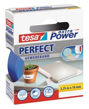 Tape extra power perfect 19 mm x 2,75 m blauw tesa
