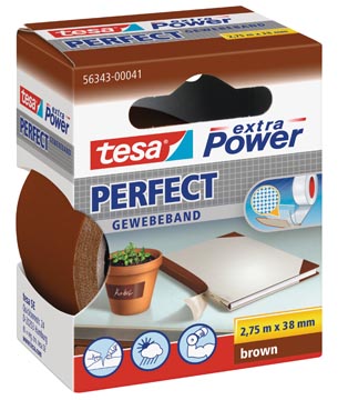 Textieltape extra power perfect 2,75 x 38mm bruin tesa