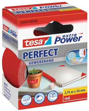 Textieltape extra power perfect 2,75mx38mm rood tesa