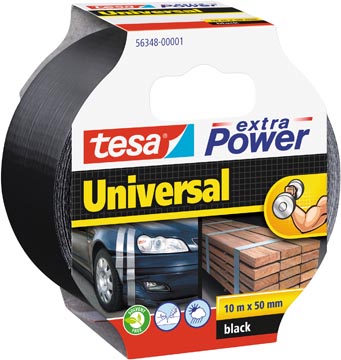 Tape  extra power 50 mm x 10 m zwart tesa