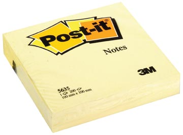 P.200 vel post-it notes 5635 100 x 100 mm geel