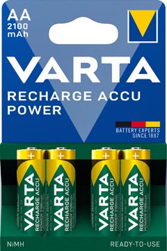 Varta oplaadbare batterij Accu Power AA, blister van 4 stuks