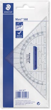 Geodriehoek met afneembaar handvat 16 cm staedtler