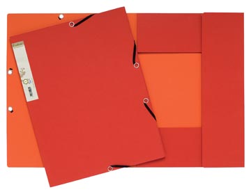 Elastomap met kleppen forever 380gr a4 rood exacompta