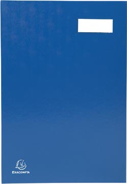 Handtekenmap 20 vakken blauw exacompta
