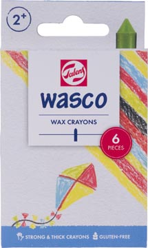 Talens craie à la cire Wasco, boîte de 6 pièces