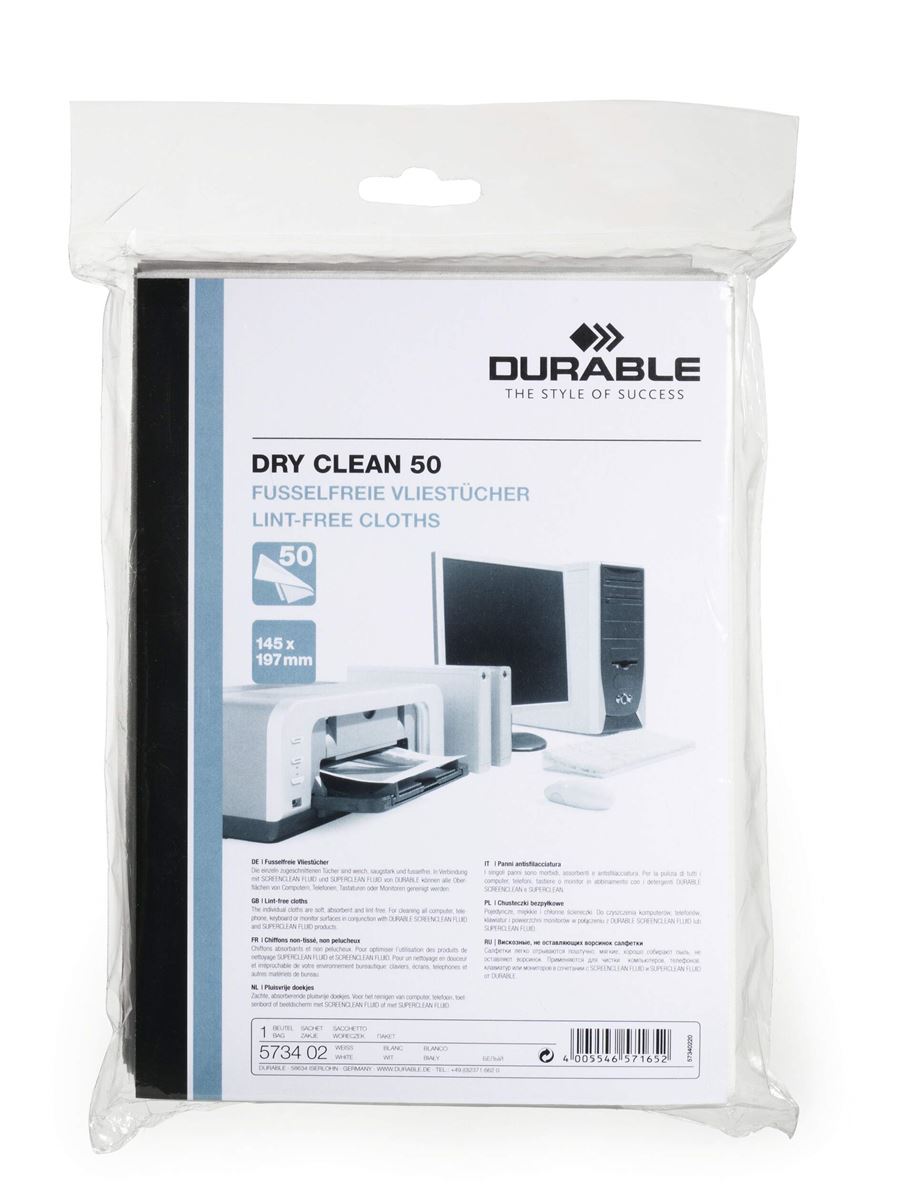 P.50 pluisvrije vliesdoekjes dry clean durable