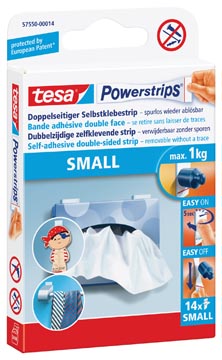 tesa Powerstrips SMALL, draagkracht 1 kg, blister van 14 stuks