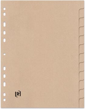 Tabbladen touareg karton a4 280 gr 12 tabs beige oxford