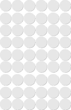 Apli étiquettes rondes en pochette diamètre 13 mm, blanc, 210 pièces, 35 par feuille (2661)