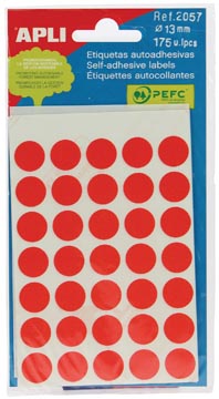 Poch.5f. apli 2057 13mm rouge
