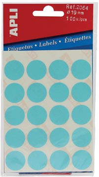 P.5 vel 2064 diam. 19 mm blauw apli