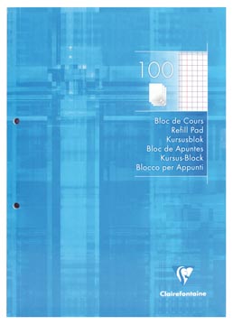 Bloc de cours 100f 5x5 marge