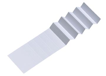 P.25 vellen met 13  ruiterstroken 65 mm wit jalema