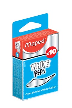 D.10 stofvrij krijt wit maped