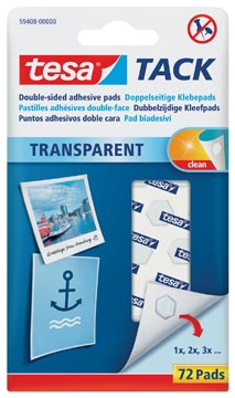 P.72 dubbelzijdige kleefpads tack tesa
