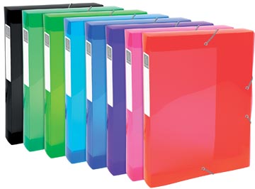 Exacompta Iderama boîte de classement, en PP, dos de 4 cm, couleurs assorties