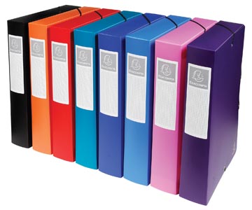 Boite de classement en plastique dos de 60 mm assorti exacompta