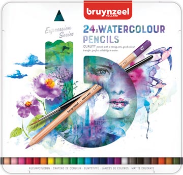 Bruynzeel aquarel potloden Expression, doos van 24 stuks