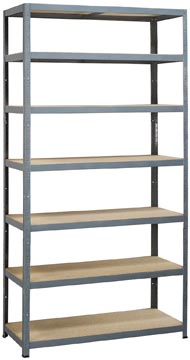 Avasco étagère Strong Tower XL, ft 222 x 120 x 45 cm, 7 tablettes, gris