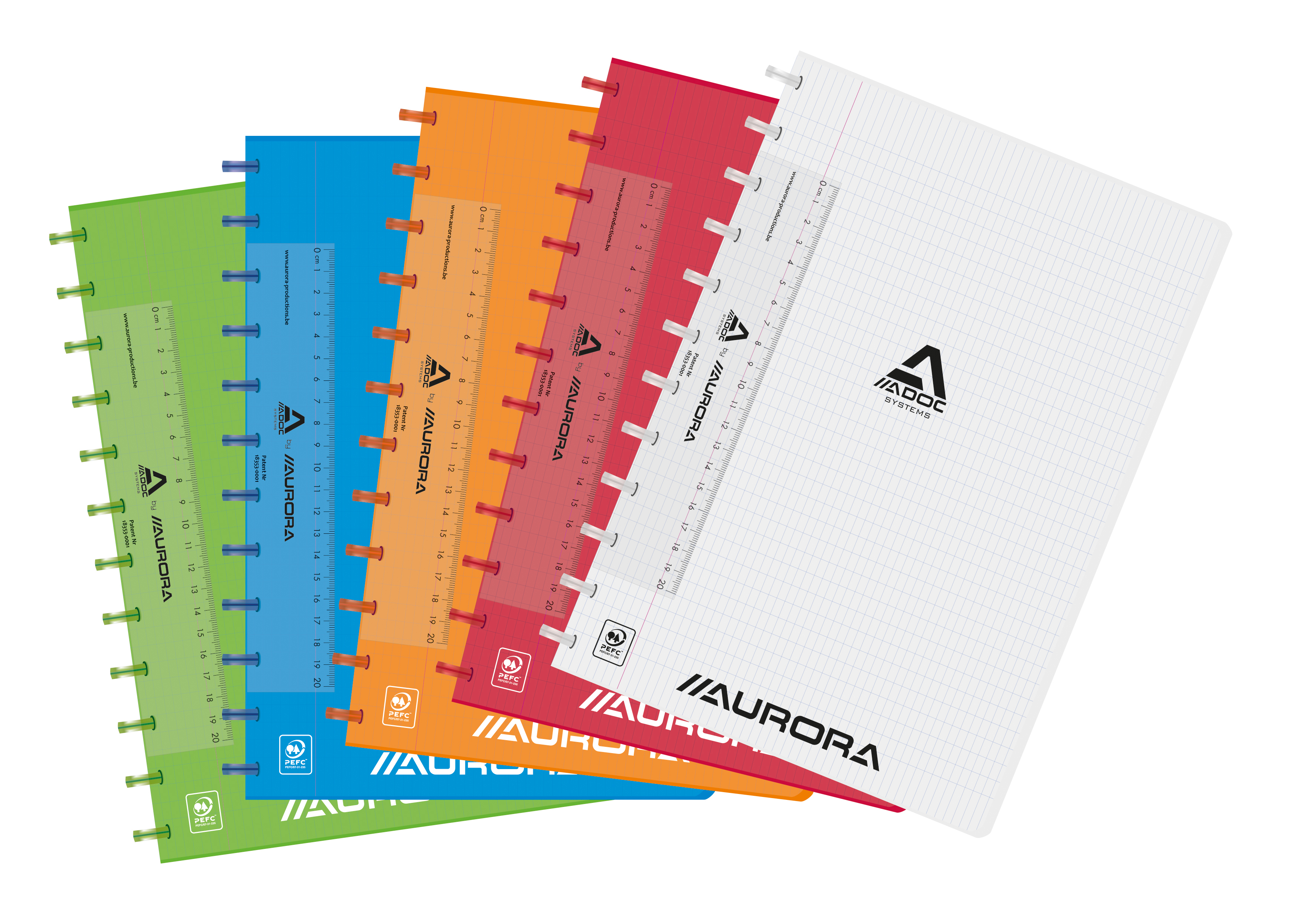Adoc schrift colorlines a4 comm.geruit + kantlijn