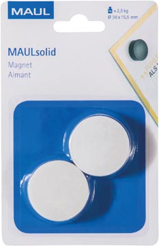 B.2 maulsolid aimant 38mm portance 2,5 kg blanc maul