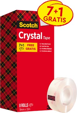 P.8 kleefband crystal 33m x19 mm scotch
