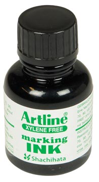 Navulinkt permanent marker 20 ml zwart artline