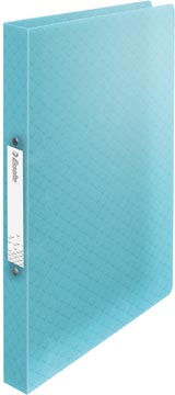 Esselte Colour'Breeze classeur à anneaux, 2 anneaux, PP, ft A4, avec farde souple, bleu