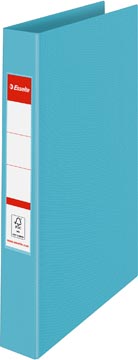 Reliure à anneaux colour'breeze pp avec couverture rigide 2 anneaux 25 mm dos 42 mm a4 bleu esselte