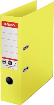 Ordner gerecycleerd karton  7.5cm a4 geel esselte