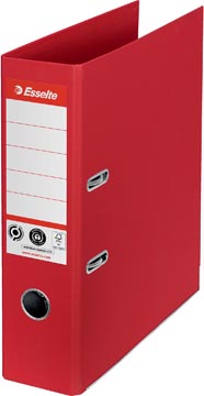 Ordner gerecycleerd karton  7.5cm a4 rood esselte
