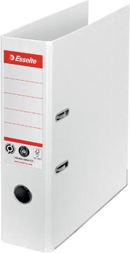 Ordner gerecycleerd karton  7.5cm a4 wit esselte