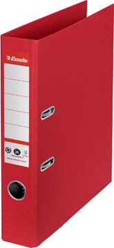 Ordner gerecycleerd karton  5 cm a4 rood esselte