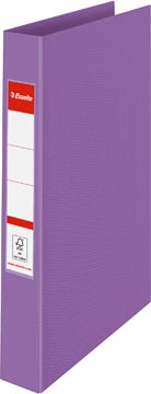 Classeur à anneaux colour'breeze pp vec couverture rigide 2 anneaux 25 mm dos 42 mm a4 lavande esselte