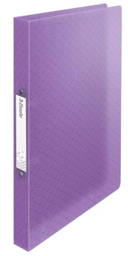 Esselte Colour'Breeze classeur à anneaux, 2 anneaux, PP, ft A4, avec farde souple, lavande