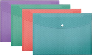 Esselte Colour'Breeze projectomslag A4, PP, assorti, pak van 4